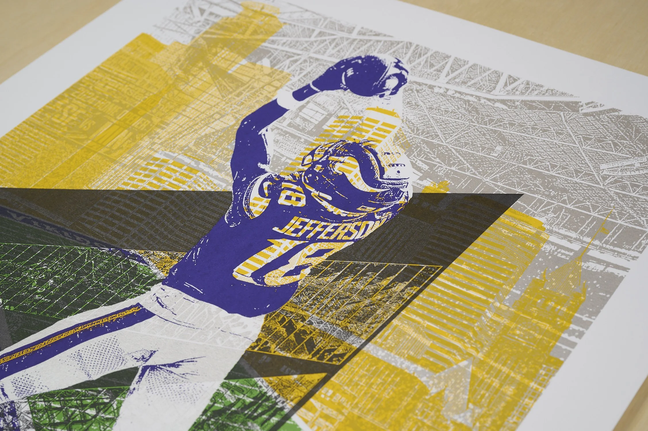 Minnesota Vikings Justin Jefferson Poster — Dogfish Media Screen
